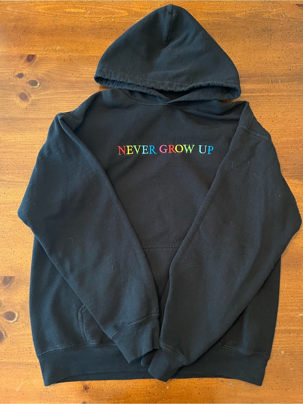 Benitez by Baylen Levine Black Never Grow Up Hoodie - Size M